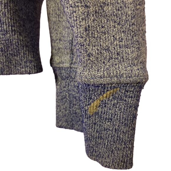 Beautiful Giant Full Zip Hoodie Size S Blue Heather Triangle Print Gorpcore Work - Picture 8 of 9